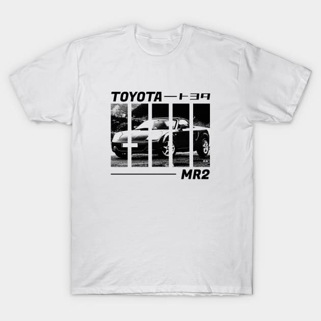 TOYOTA MR2 MK3 Black 'N White 3 T-Shirt by Cero